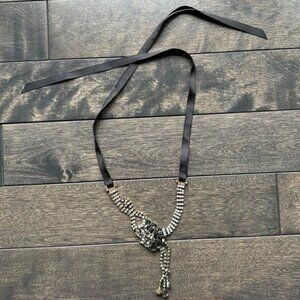Banana Republic Ribbon Gem Necklace - NEW